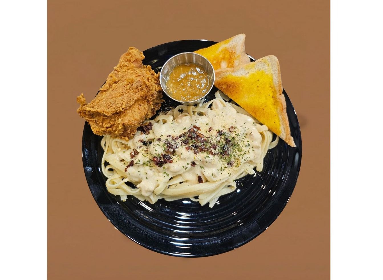 Fried Chicken With Carbonara